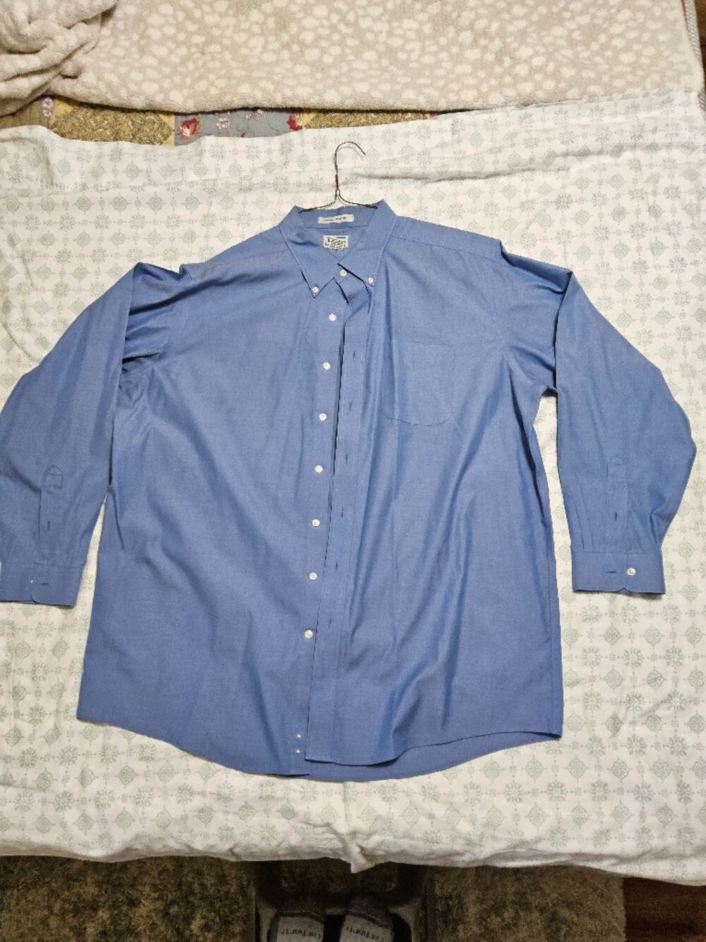 L.L. Bean Men’s Wrinkle Resistant Pinpoint Oxford Shirt - Size 18-36